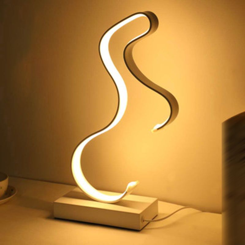 Eenvoudstijl tafel licht metalen slaapkamer led nachttafel lamp