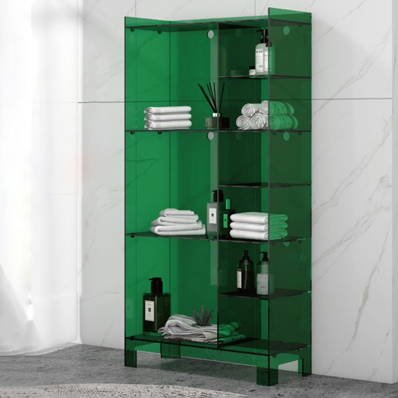 Glam Style Acrylic Standard Bookcase Vertical Bookshelf,47.2" H x 9.8" W