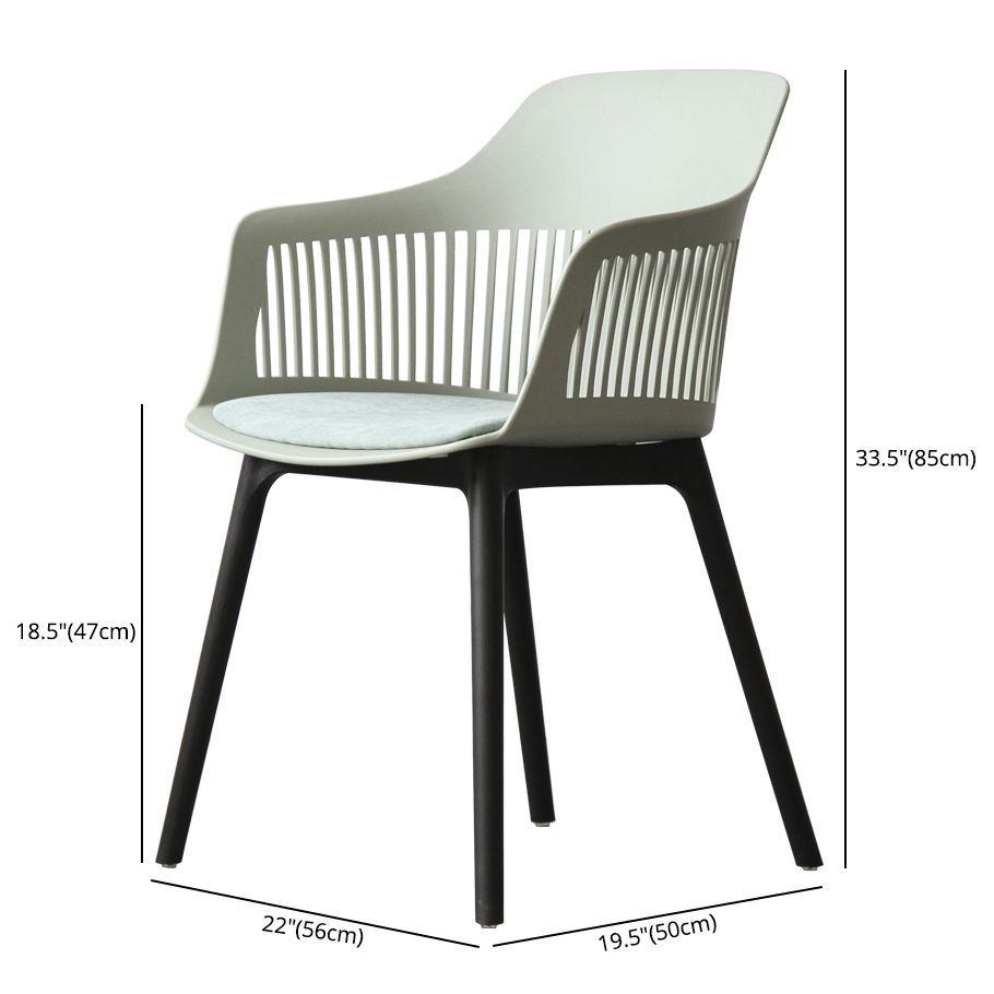 Chaise de salle à manger en plastique de Style nordique, chaise latérale à dossier Windsor pour usage domestique