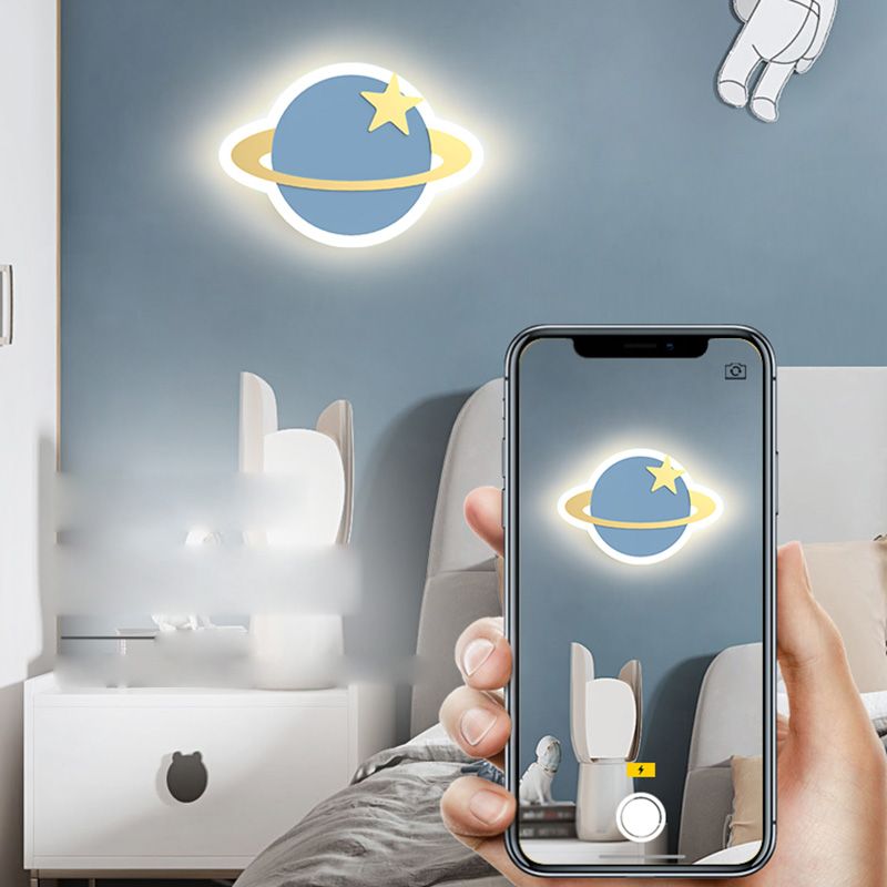 Kids Multiple Shaped Wall Mounted Light Fixture Bedroom Wall Mount Light Fixture