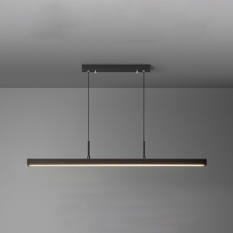 Moderno Led Light Light Light Comedor Lámpara colgante de rectángulo simple