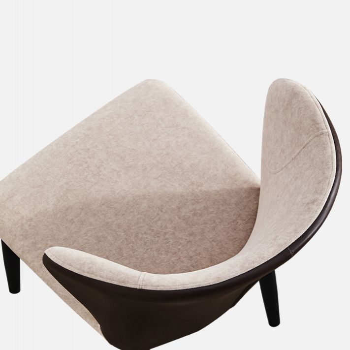 Silla lateral de comedor contemporánea con acabado mate, respaldo de cuero, silla de comedor