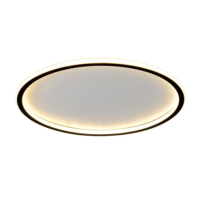 Anillo de aluminio LED empotrado montaje en techo estilo moderno 1 luz montaje empotrado luces