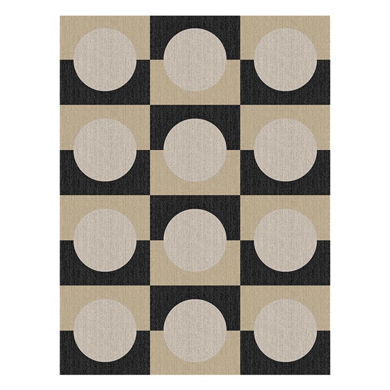 20" X 20" Carpet Tile Geometric Print Level Cut and Loop Non-Skid Living Room Carpet Tile