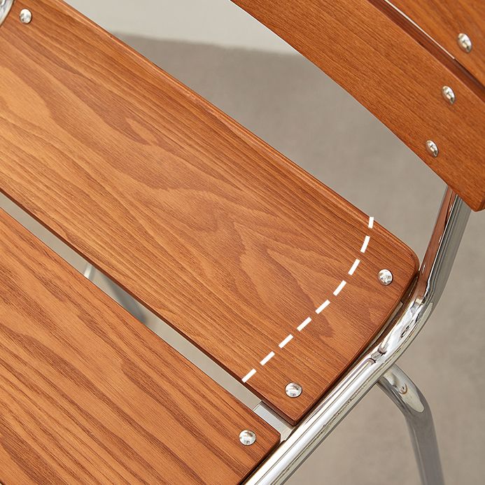 Contemporary Manufactured Wood Low Back Bar Stool with Footrest