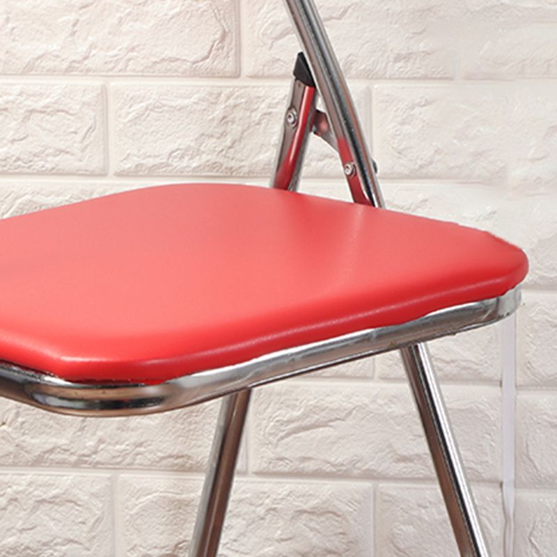 Chaise d'intérieur et d'extérieur en métal moderne, chaise d'appoint de salle à manger sans accoudoirs à dossier ouvert