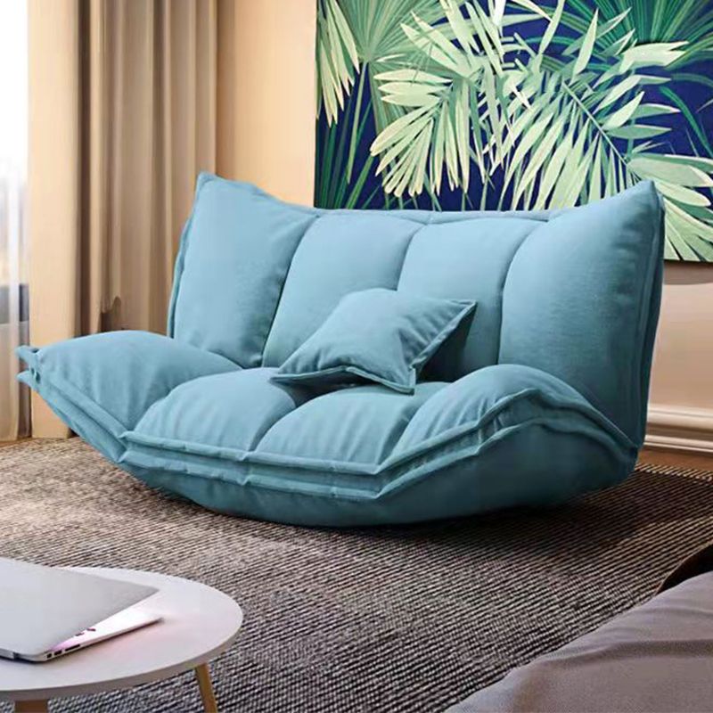 Linen Contemporary Armless Sofa Convertible Sofa, 62.99" L x 19.68" W x 19.68" H