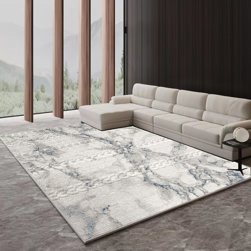 Modern Abstract Rug Gradient Imitation Cashmere Rug Non-slip Area Carpet for Living Room
