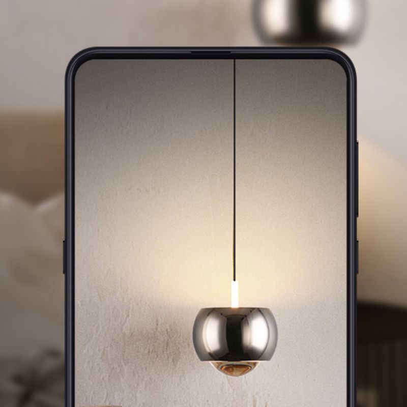 Forme ronde Metal Hanging Light Moderne 1 lumière suspendue à la lumière Light