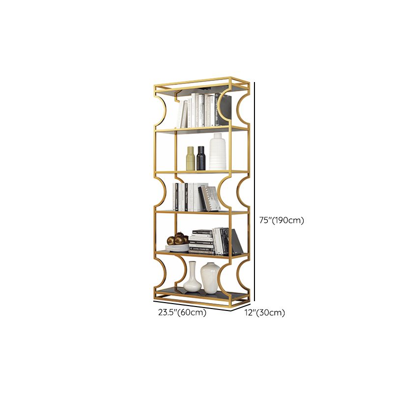 Urban Shelf Bookcase Metal Vertical Bookshelf for Study Room