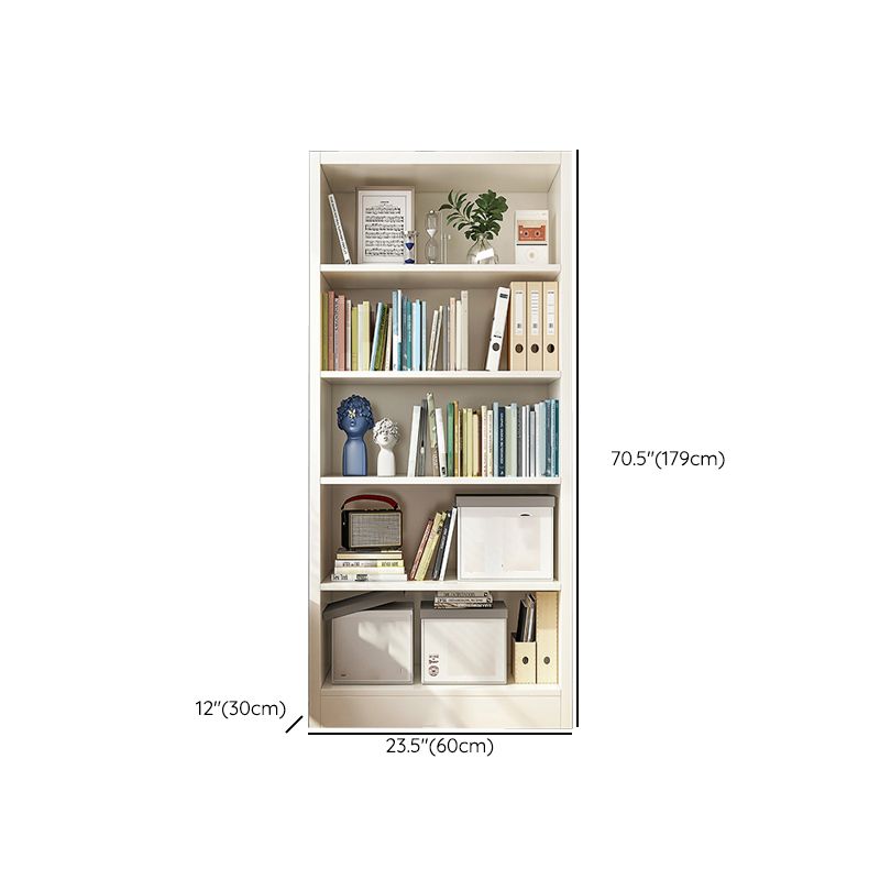 Closed Back Standard Bookcase Scandinavian Engineered Wood Bookshelf
