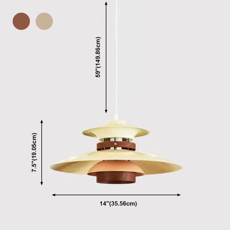 Modern Style Unique Shade Hanging Light Metal 1 Light Pendant Lamp for Home Stay