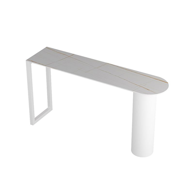 Modern 1/2/3/5 Pieces Metal Bar Table Set Stone Bar Table with High Stools