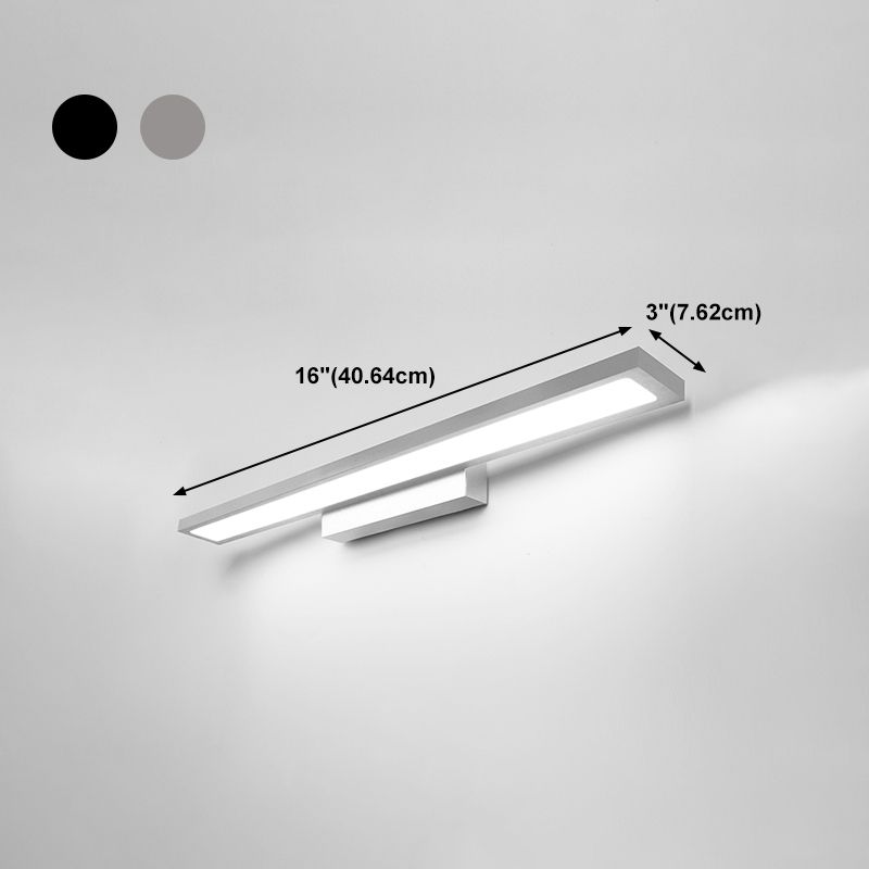 Lampada a specchio semplice a LED Moderna camera da bagno per bagno con applique