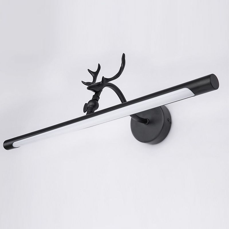 Illuminazione da parete a forma lineare in stile moderno in metallo1 lampada con applione leggera per bagno