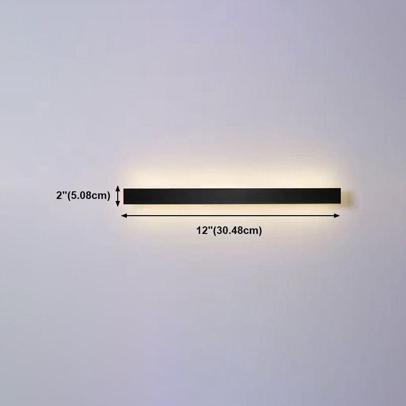 Metal Strip Wall Light Modern Linear Wall Light Sconce for Bedroom