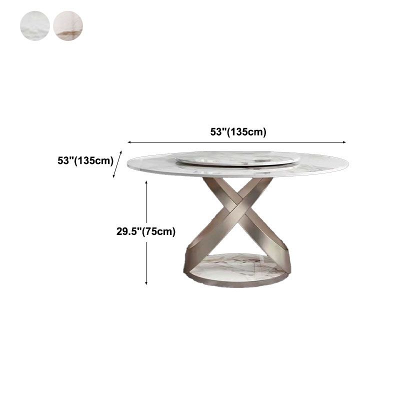 Rose Base Pedestal Casual Dining Table Traditional Luxury Round Dining Table