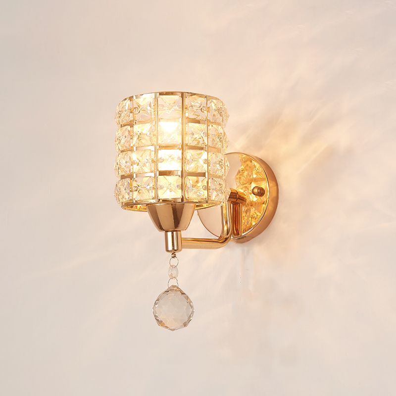 Lumo postmoderno a parete Postmoderna in cristallo in metallo per soggiorno camera da letto
