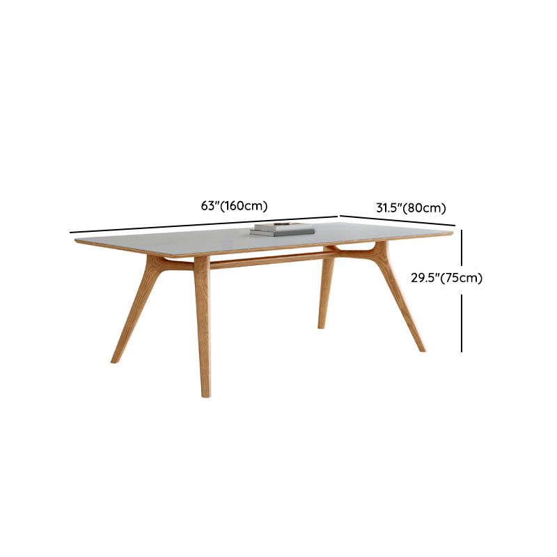 Nordic Dining Room Set 1/4/5/6/7 Pcs Wood Dining Table and Chairs