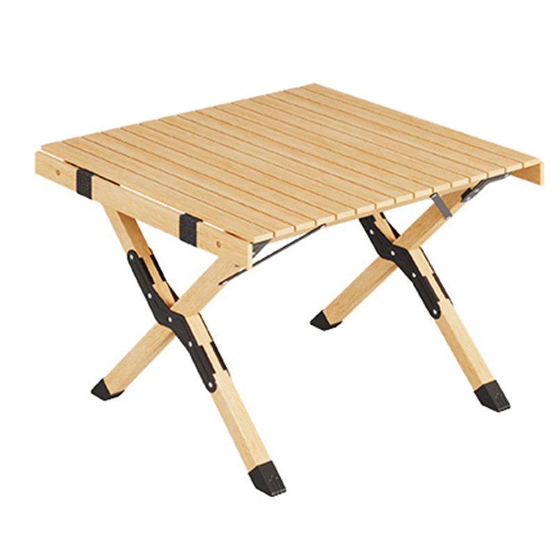 Natural Rectangular Camp Set 1/3/5 Pcs Beech Wood Fold and Store Table and Chairs