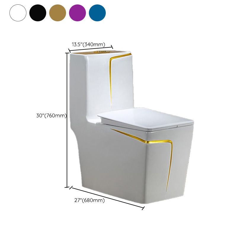 Traditional Siphon Jet Flush Toilet One Piece Urine Toilet for Bathroom
