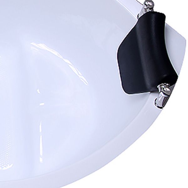 Modern 25.59-inch Tall Acrylic Tub Soak Corner White Bathtub