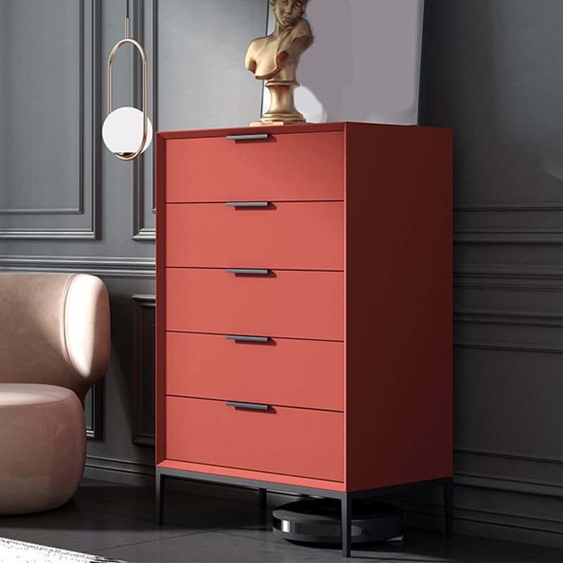 Scandinavian Wood Storage Chest with Soft-Close Drawers for Bedroom