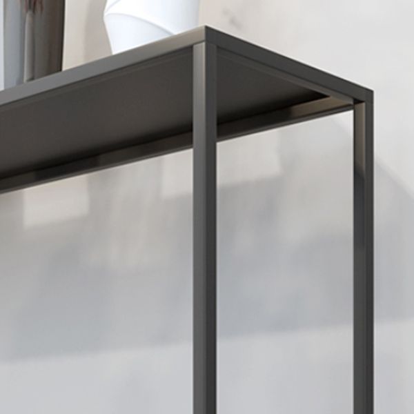 Iron Modern Console Table 31.5-inch Tall End Table with Frame Base