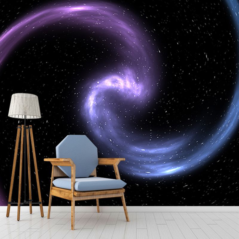 Dazzling Stars Universe Mural Wallpaper Personalized Size Wall Covering for Bedroom