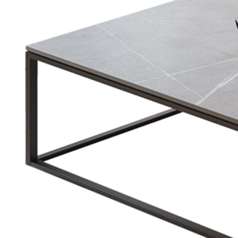 No Distressing Single Coffee Table Modern Grey Slate Frame Coffee Table