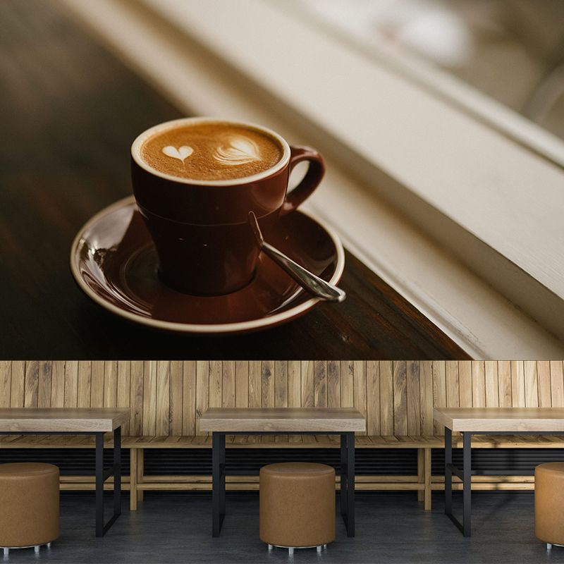 Strong Coffee Mural Decal Modern Coffee Shop Decorative,Made to Measure