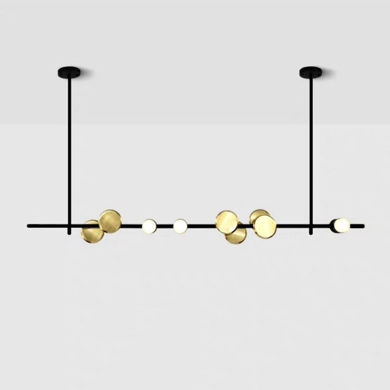 Postmodern Style LED Island Lamp Metal Dining Room Suspension Light Fixture