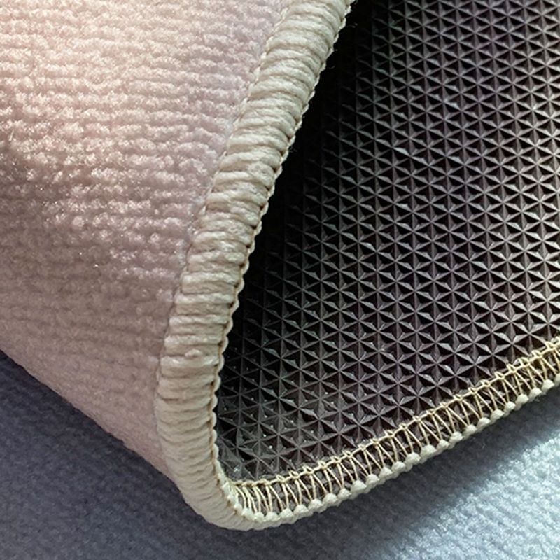 Modern Living Room Area Rug Solid Color Polyester Area Carpet Stain Resistant Rug