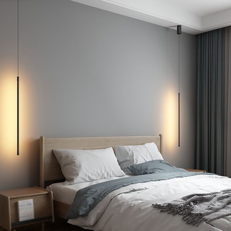 Eigentijdse hangende hanglamp lineaire hanger voor slaapkamer in de woonkamer
