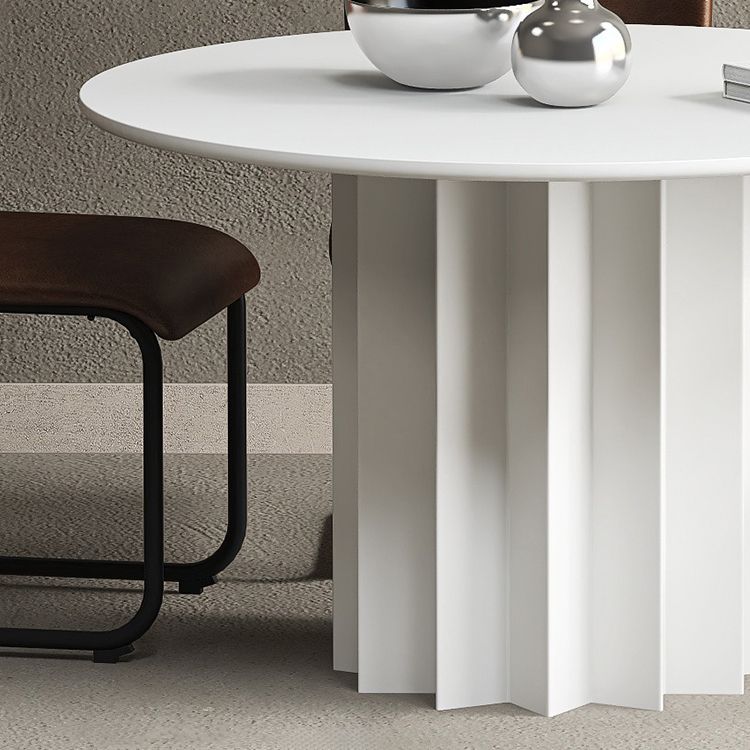 Moderner Standard-Küchen-Esstisch, runder Holz-Esstisch mit Sockel