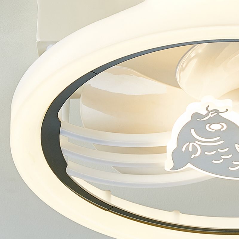 Acrylkreis LED Deckenventilator Leuchttie