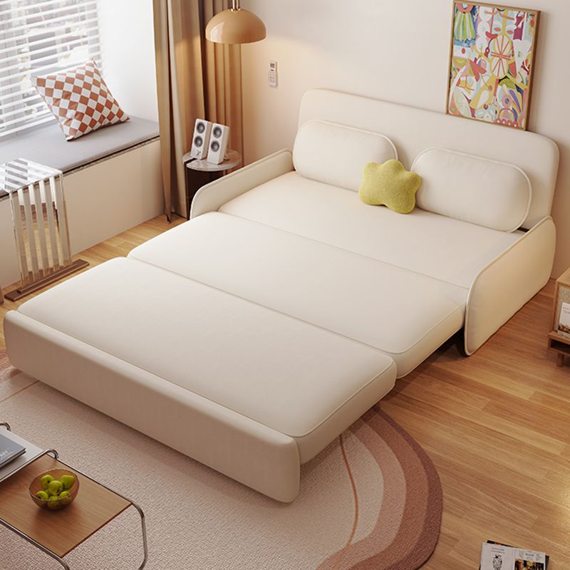 Scandinavian Foldable Futon Sleeper White Futon Sleeper Sofa Bed