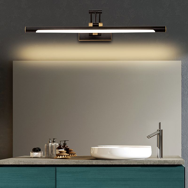 Moderne eenvoud LED Wandlamp Koper Lineaire wandlamp met acrylschaduw