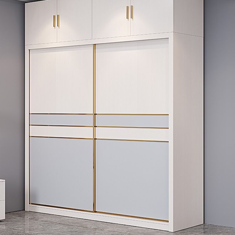 Bedroom Storage Cabinet Coastal Wooden Rectangle Wardrobe Armoire