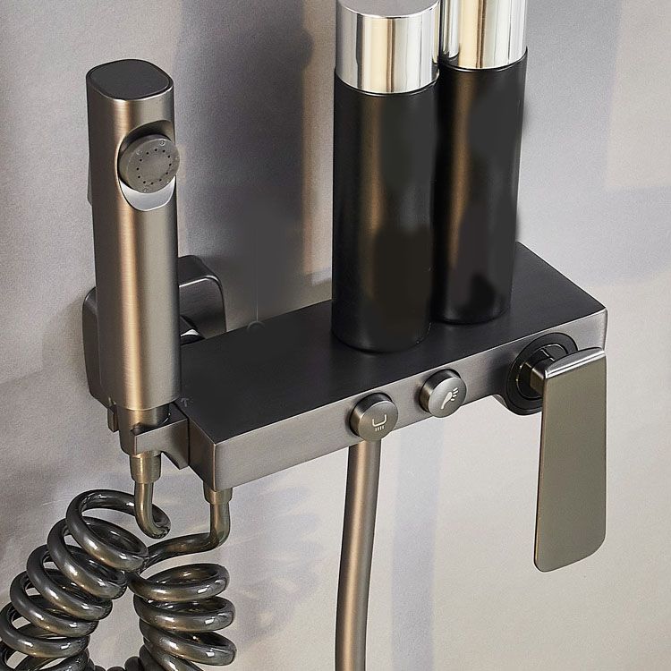 Contemporary Tub Filler Trim Wall Mount with Handshower and Hose