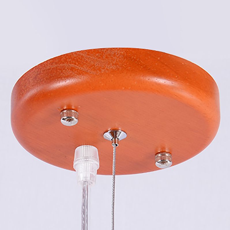 Wood Nordic Style Chandelier 10 Lights Hanging Light for Restaurant