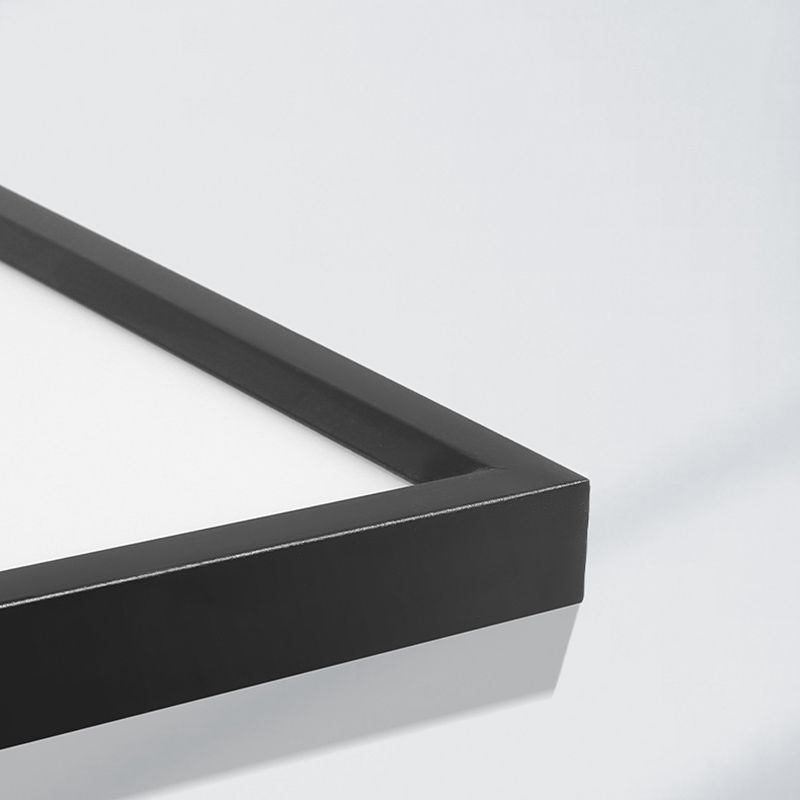 Plafonnier LED carré moderne à 1 lumière en aluminium pour bureau