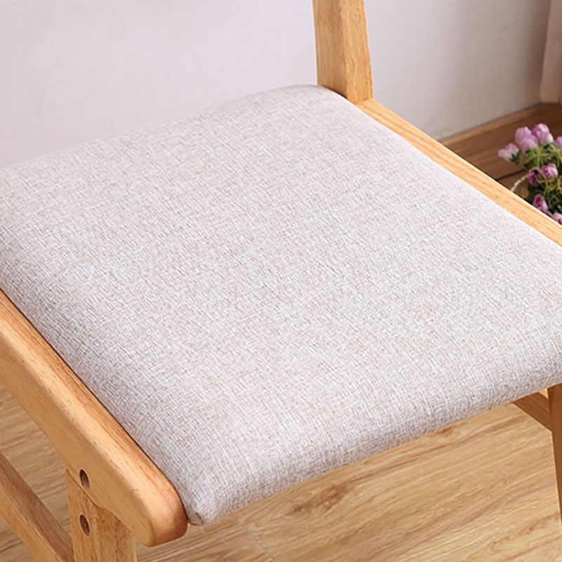 Modern Dining Open Back Chairs Dining Armless Side Chair with Wooden Legs
