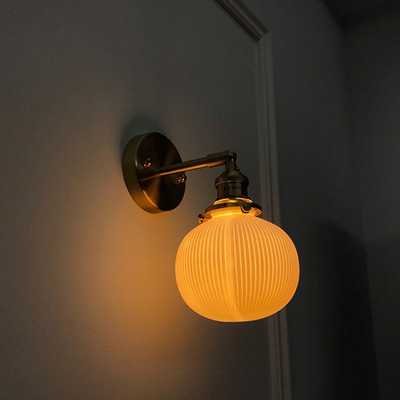 Sentón de vidrio pared apliques moderno 1 cabeza de pared montada en la pared