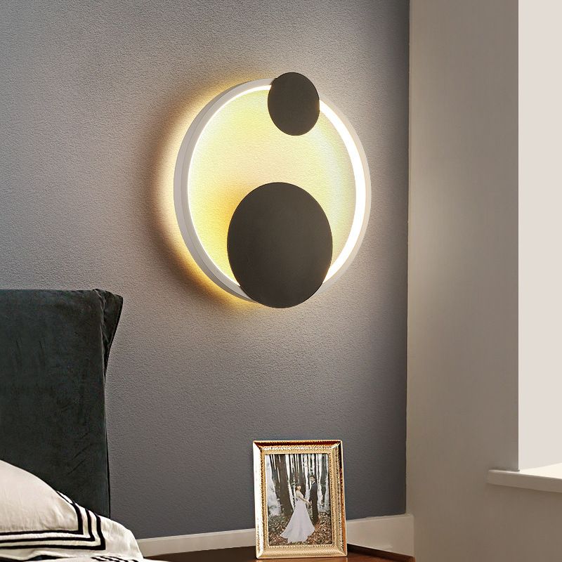 Metal Geometric Shape Wall Light Modern 1 Light Wall Mount Fixtures