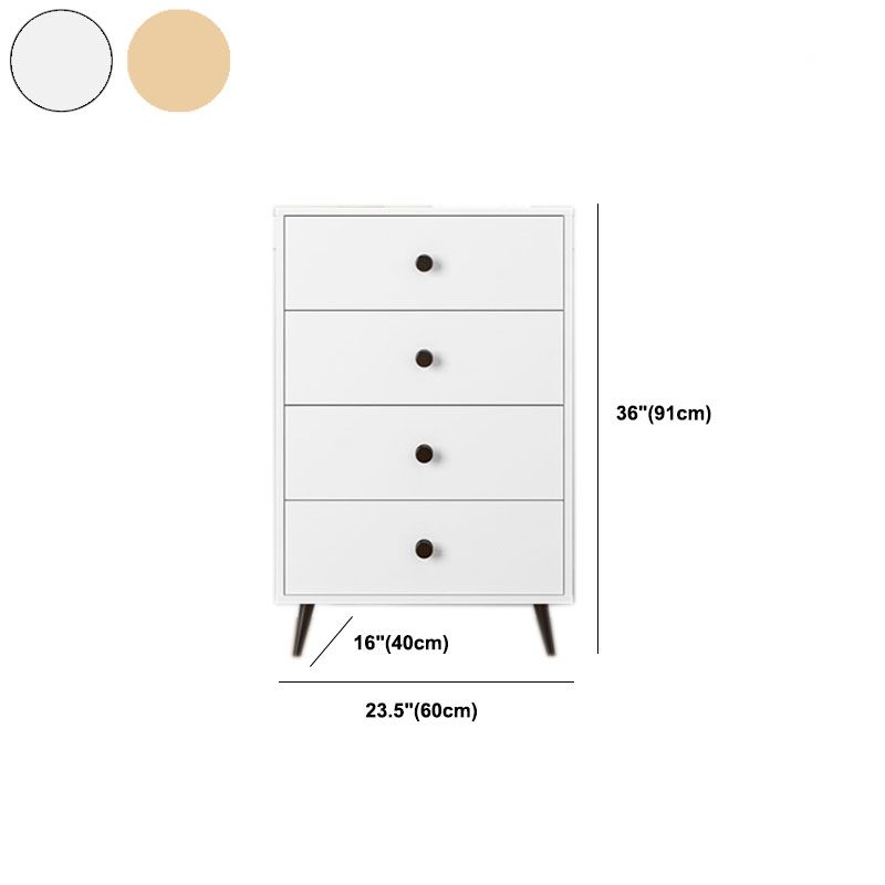 Contemporary Storage Chest Artificial Wood Dresser with 3/4/5 Drawers