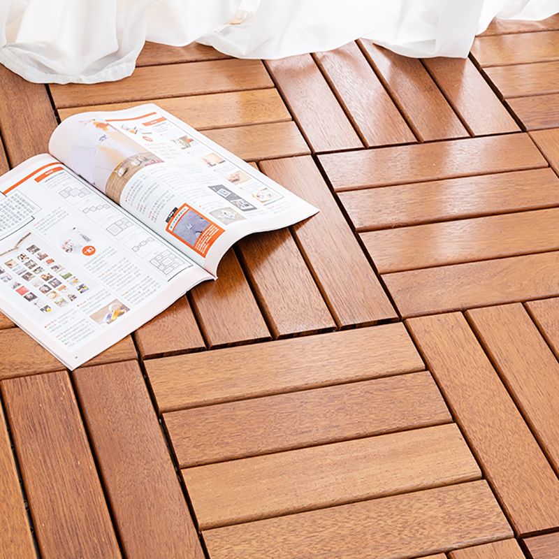 Outdoor Laminate Floor Wooden Square Scratch Resistant Stripe Composite Laminate Floor