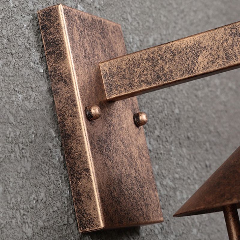 1 Light Geometric Wall Mounted Lamps Industrial Metal Wall Mount Lamp