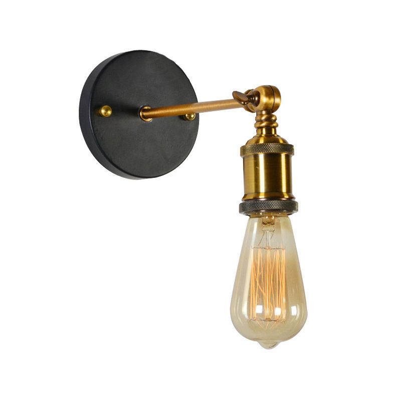 Postmodern Minimalist Wall Light Fixture with Metal Shade for Sitting Room