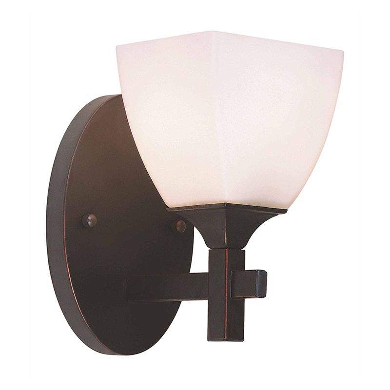 Lampada da monte da parete interno trapezoidica tradizionale vetro tradizionale 1 illuminazione a parete nera leggera